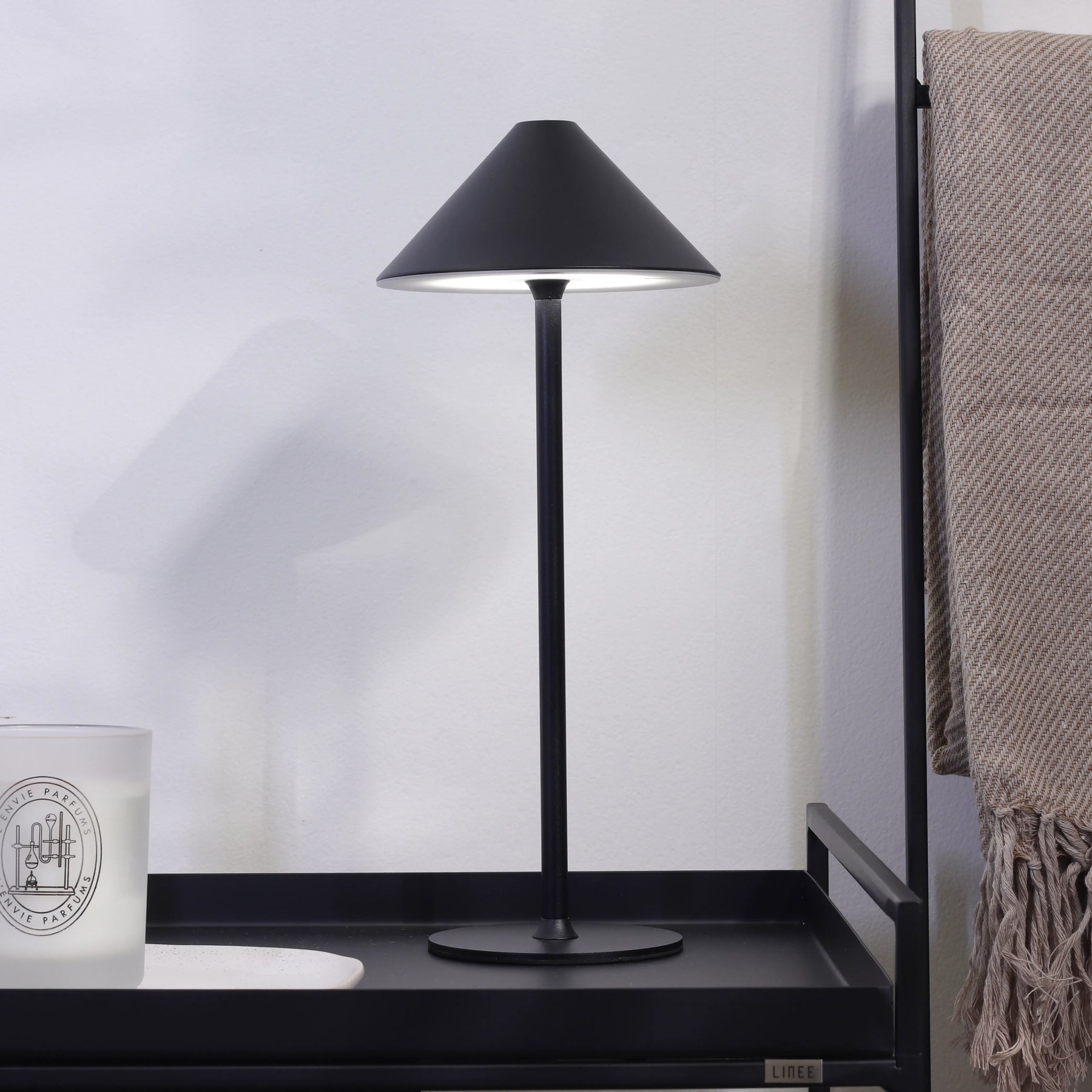 Luminária de Mesa Sem Fio Jay 35 cm - Preto