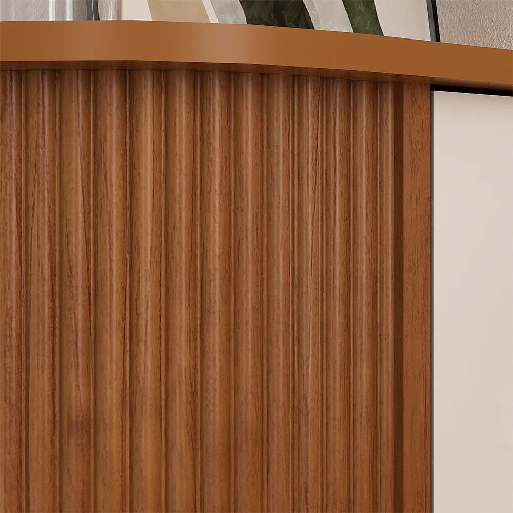 Buffet 2 Portas Tivoli 140 cm - Mel c/ Off White