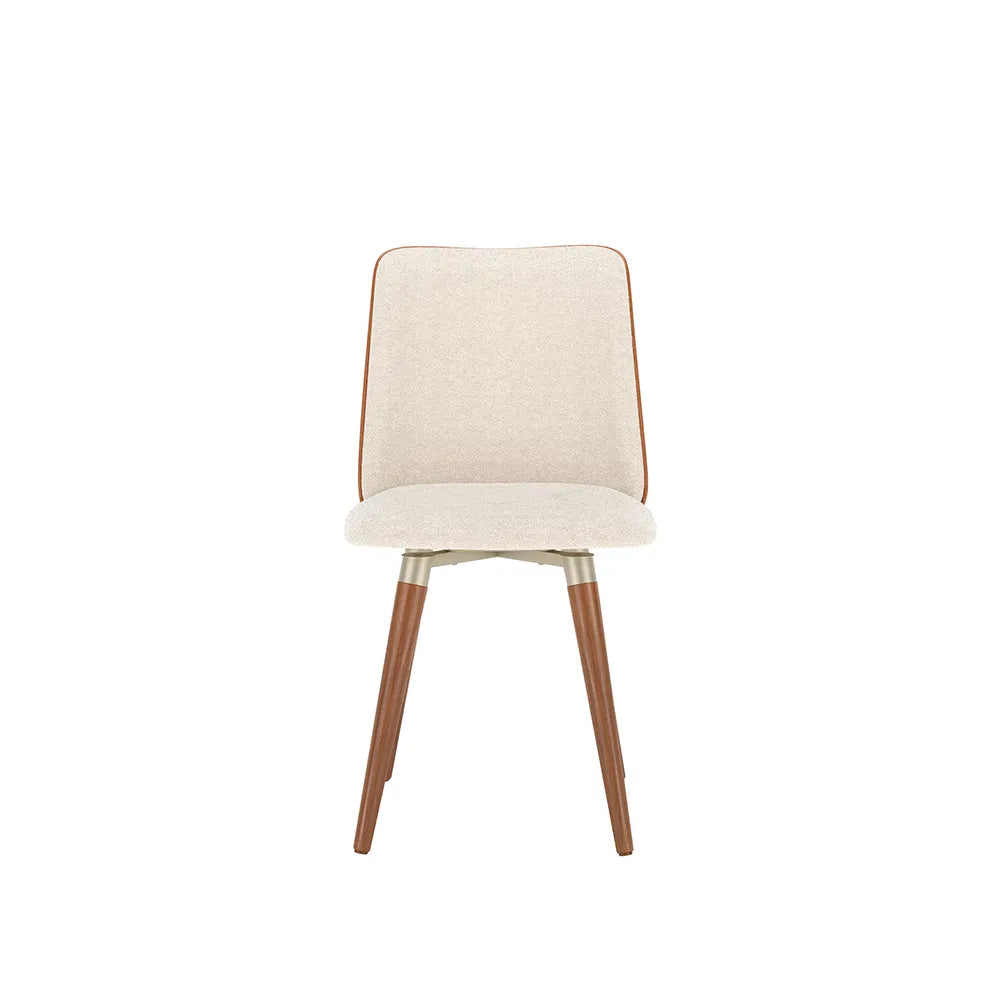 Conjunto de Jantar Mesa Retangular com Vidro Lintz com 8 Cadeiras Giratória Dakota - Canella c/ Caramelo