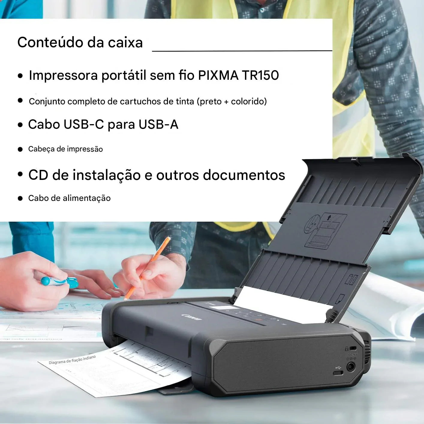 Canon Impressora Portátil sem Fio PIXMA TR150