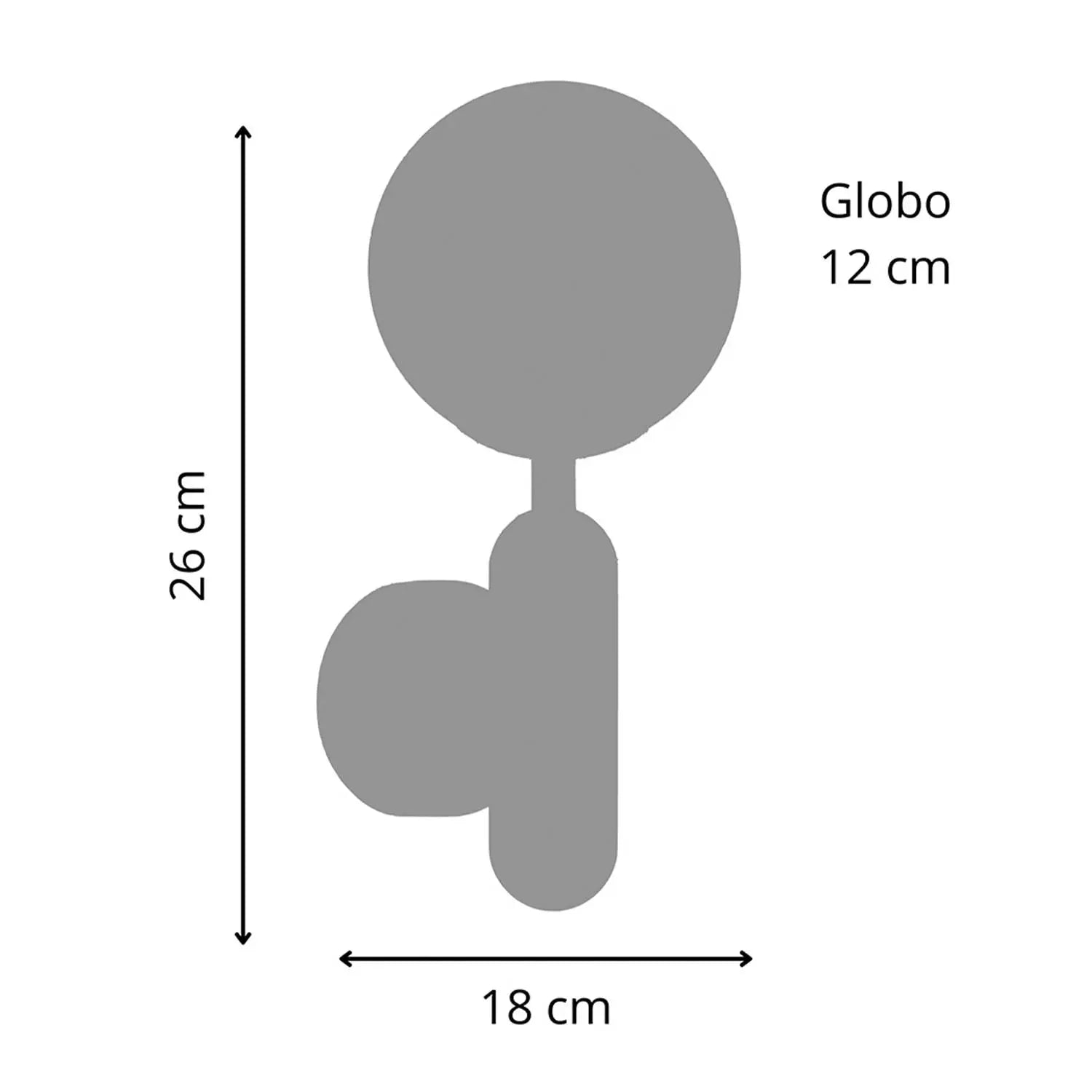 Arandela de Parede Belgravia Ouro Velho 26 cm