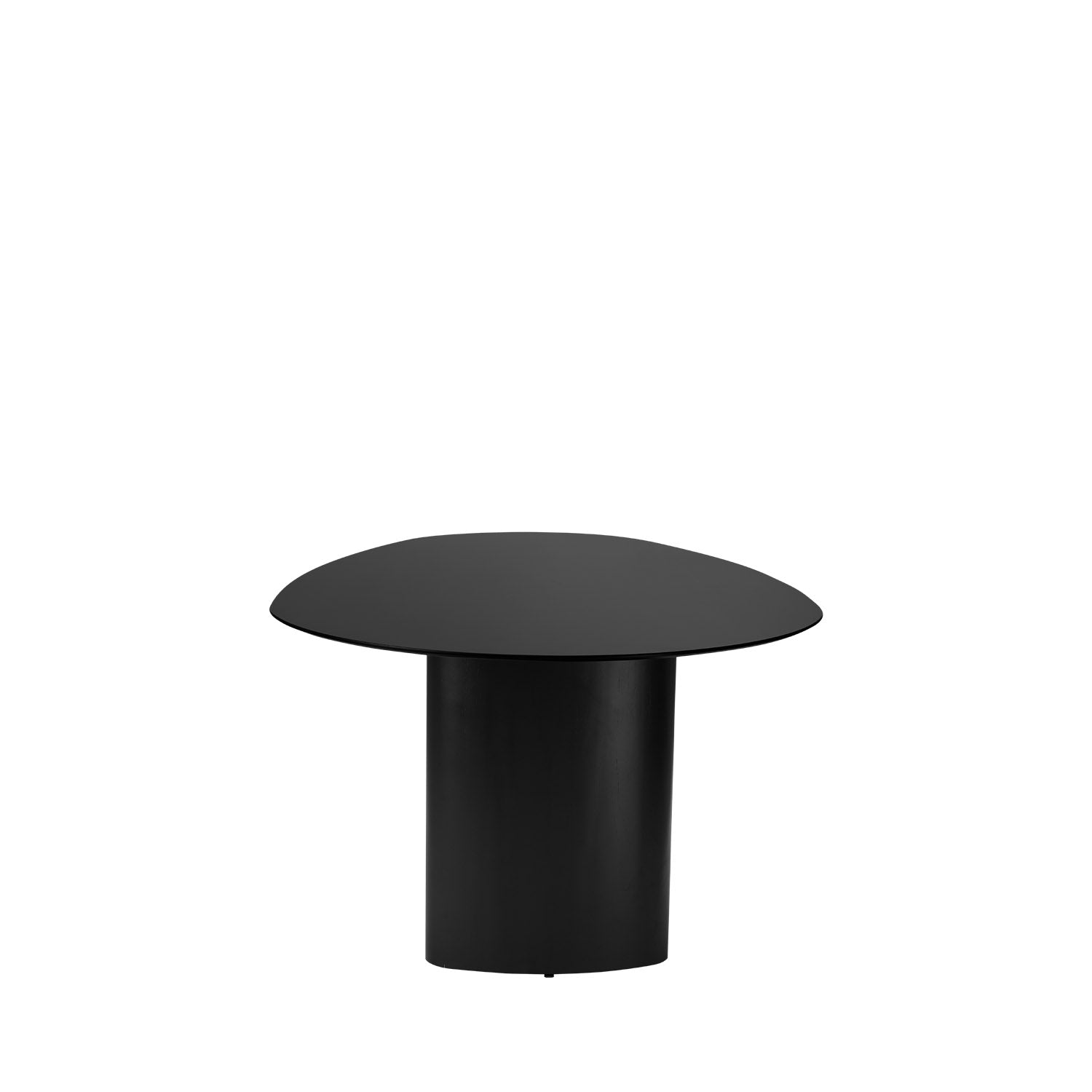 Mesa de Jantar Orgânica para 6 Lugares Gaya 180 cm - Preto Fosco