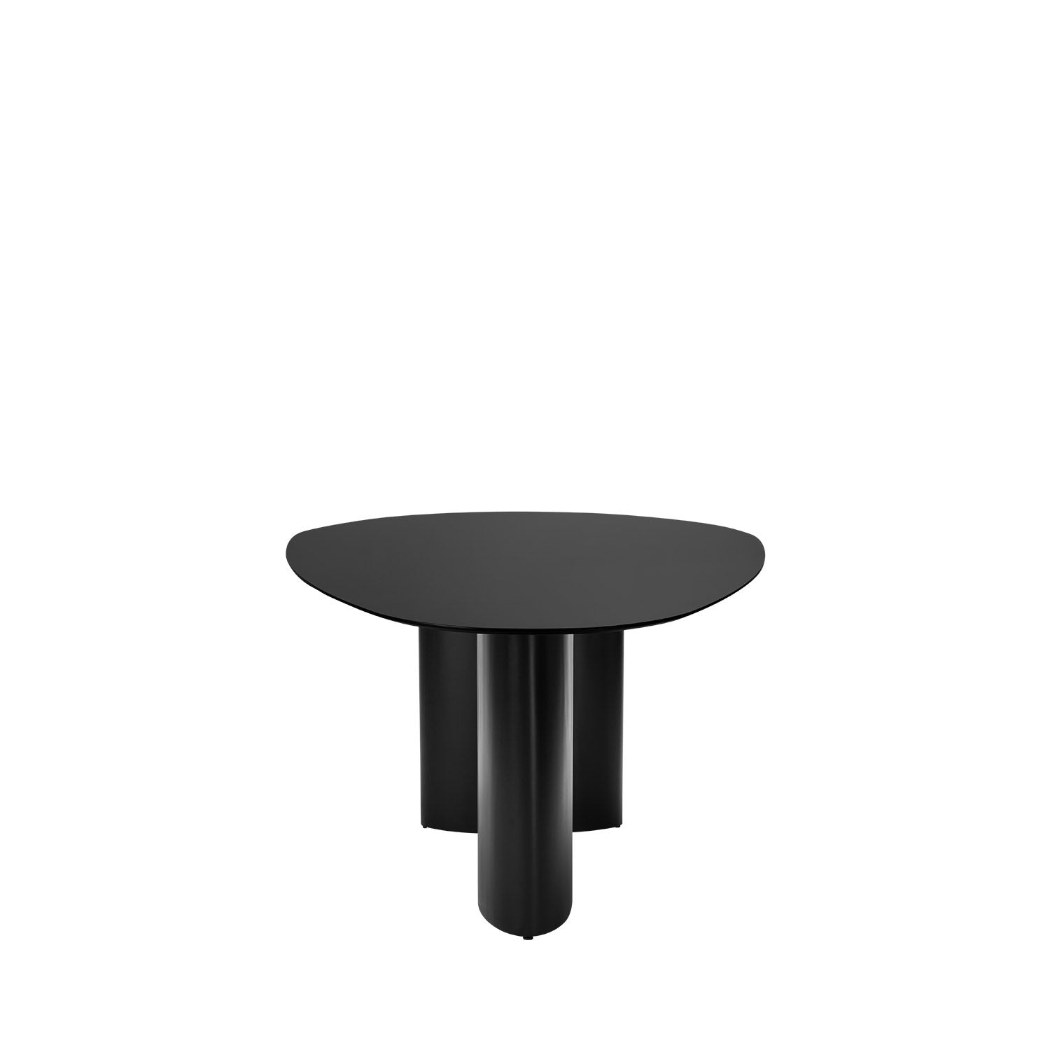 Mesa de Jantar Orgânica para 6 Lugares Gaya 180 cm - Preto Fosco