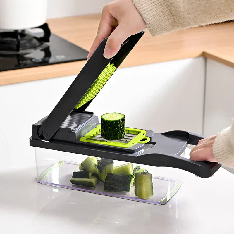 Profissional Multiuso Cozinha Slicer Aço Inox 14 em 1