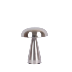 Luminária de Mesa Sem Fio Mushie 20 cm - Prata