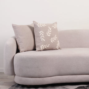 Kit com 2 Almofadas Flora - Verde c/ Cru - Off White