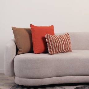 Kit com 3 Capas de Almofadas Maracaípe - Caramelo c/ Terracota