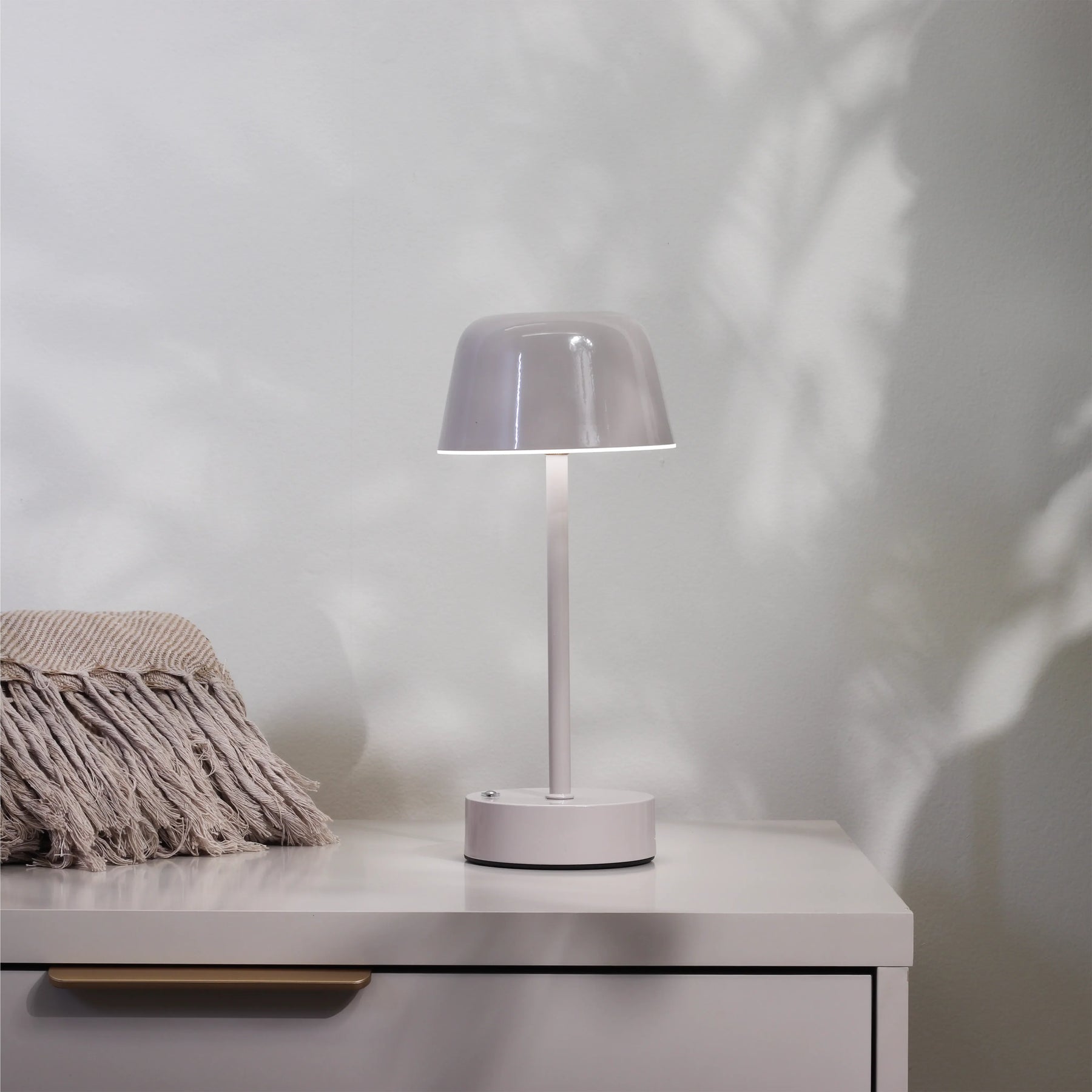 Luminária de Mesa Sem Fio Roy 27 cm - Cinza