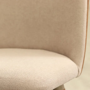 Conjunto de Jantar Mesa Retangular com Vidro Lintz com 8 Cadeiras Dakota - Off White c/ Caramelo