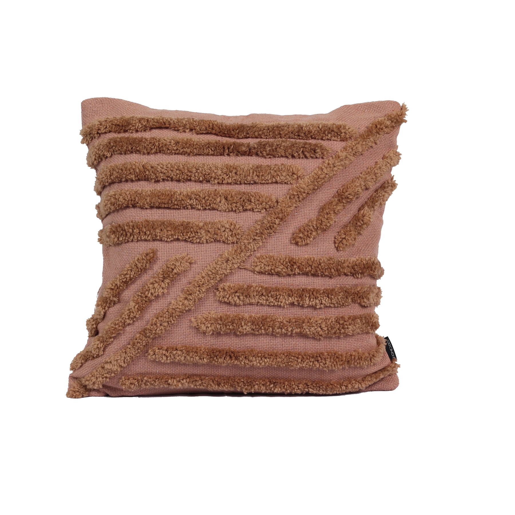 Kit com 2 Capas de Almofadas 1 Manta Líria - Caramelo c/ Marrom