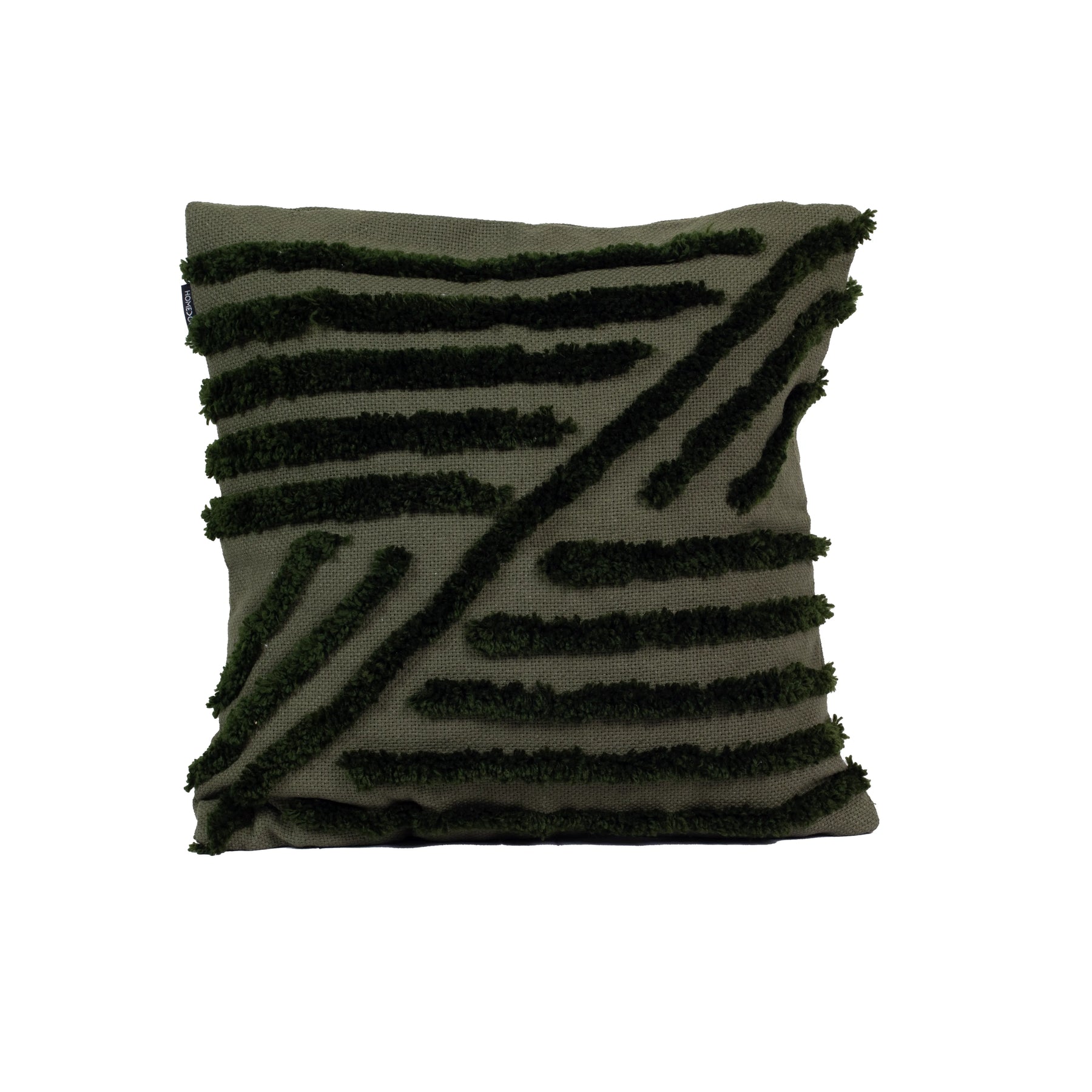 Kit com 2 Capas de Almofadas Líria - Verde c/ Marrom