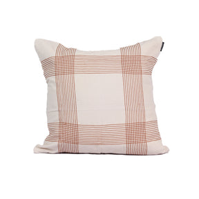 Kit com 3 Capas de Almofadas 1 Manta Prisma - Cru c/ Caramelo