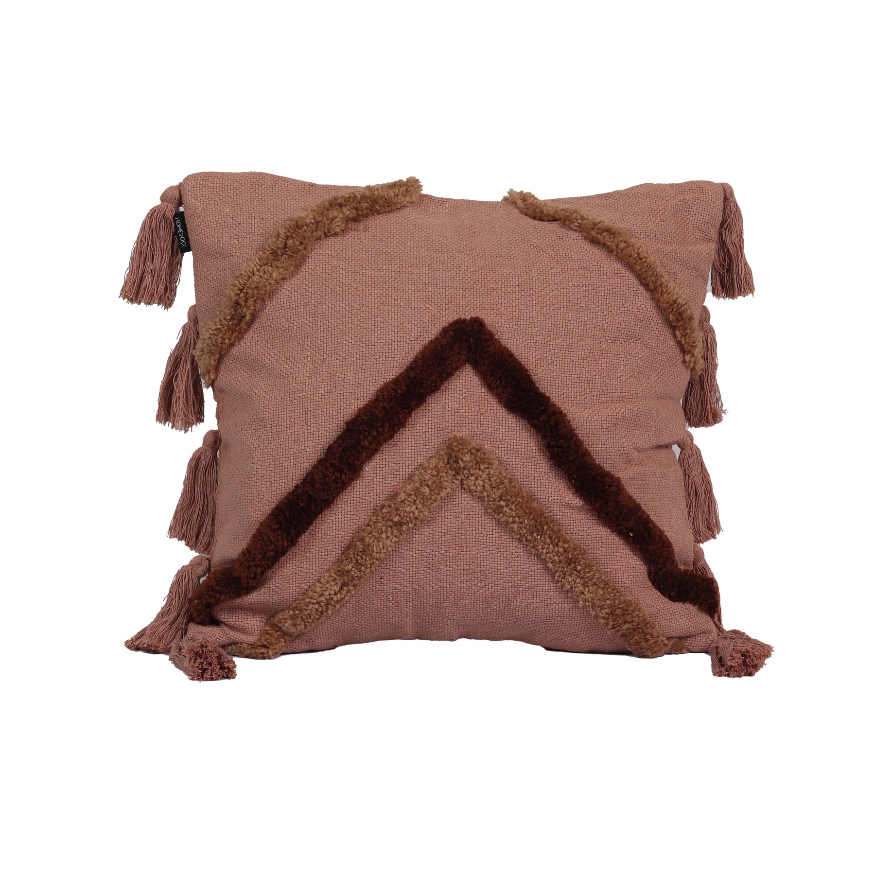 Kit com 2 Capas de Almofadas 1 Manta Líria - Caramelo c/ Marrom