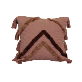 Kit com 2 Capas de Almofadas 1 Manta Líria - Caramelo c/ Marrom