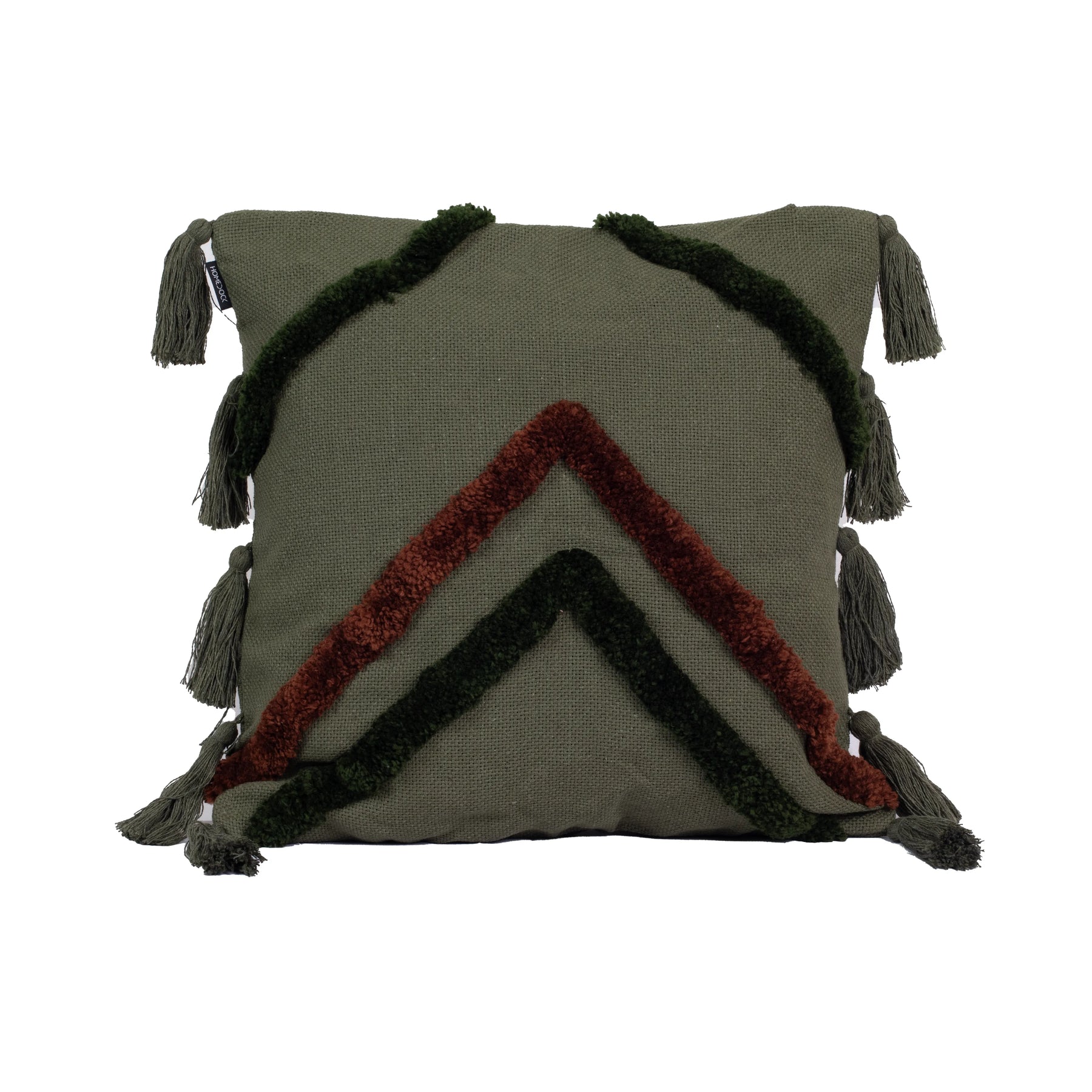 Kit com 2 Capas de Almofadas Líria - Verde c/ Marrom