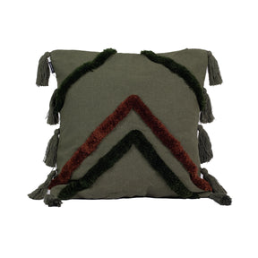 Kit com 2 Capas de Almofadas Líria - Verde c/ Marrom