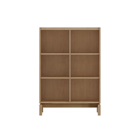 Cristaleira de Madeira Maciça 2 Portas com Vidro Canelado Amsterdã 80 cm - Natural c/ Verde