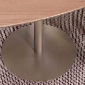 Mesa de Jantar Orgânica para 4 Lugares Kalyx 122 cm - Champanhe c/ Canella