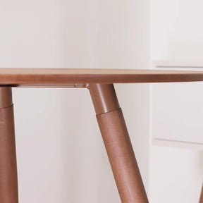 Conjunto de Jantar Mesa Redonda Ollie 2 Cadeiras New Drop - Natural c/ Cinza