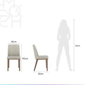 Conjunto de Jantar Mesa Retangular Harmony 8 Cadeiras Kalina - Natural c/ Palha