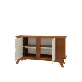 Buffet 2 Portas Tivoli 140 cm - Mel c/ Off White