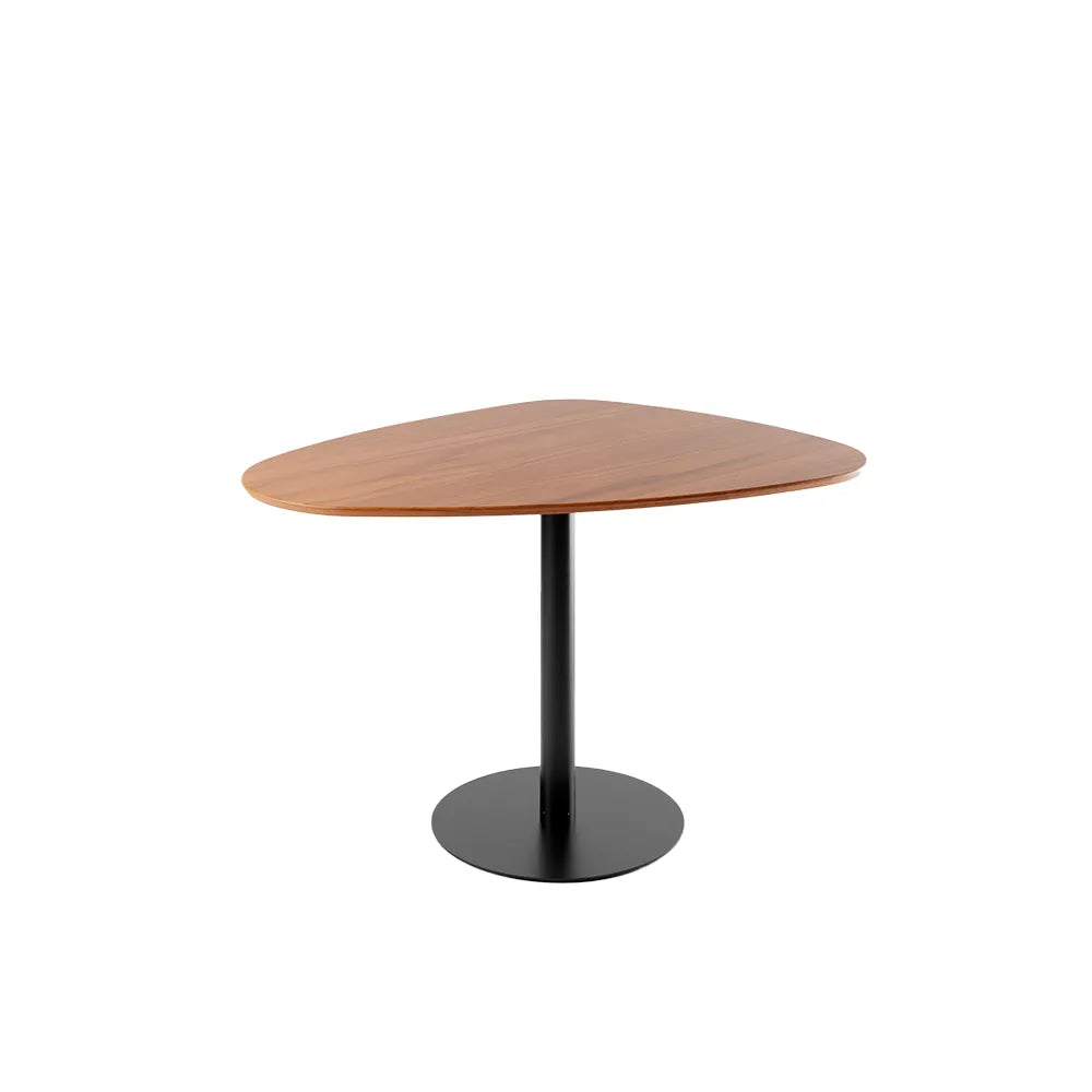 Mesa de Jantar Orgânica para 4 Lugares Kalyx 122 cm - Preto c/ Canella