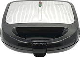 Sanduicheira e Grill Elétrica Antiaderente Preto 3 em 1 850W Compacta e Versátil