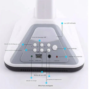 Ventilador de Pedestal de 16 Polegadas com Energia Solar, Velocidade Ajustável e Funcionamento Silencioso