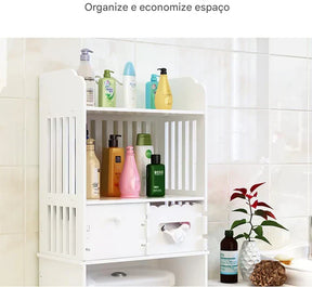 Armário de Armazenamento Sobre o Vaso