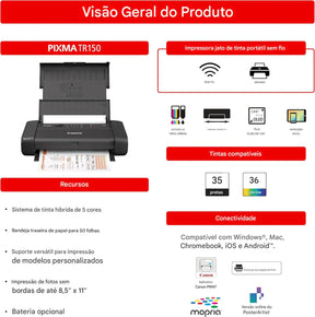 Canon Impressora Portátil sem Fio PIXMA TR150
