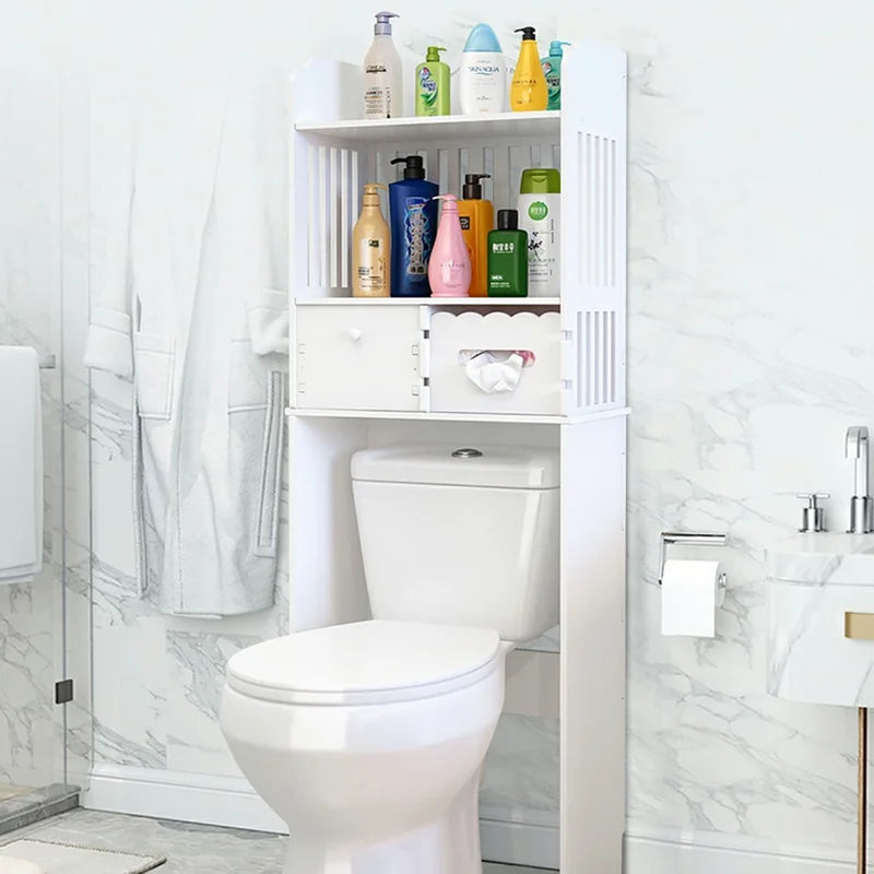 Armário de Armazenamento Sobre o Vaso