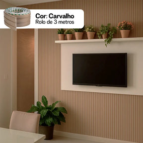 Kit Painel Ripado Autocolante 3M Laminado