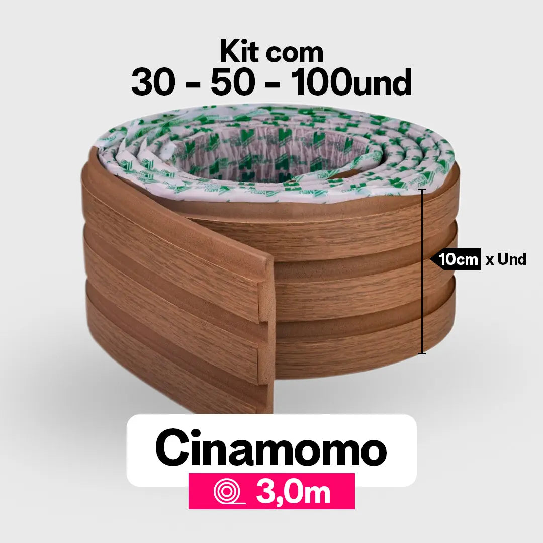 Kit Painel Ripado Autocolante 3M Laminado