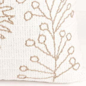 Kit com 3 Almofadas Florear 45 x 45 cm - Cru c/ Caramelo