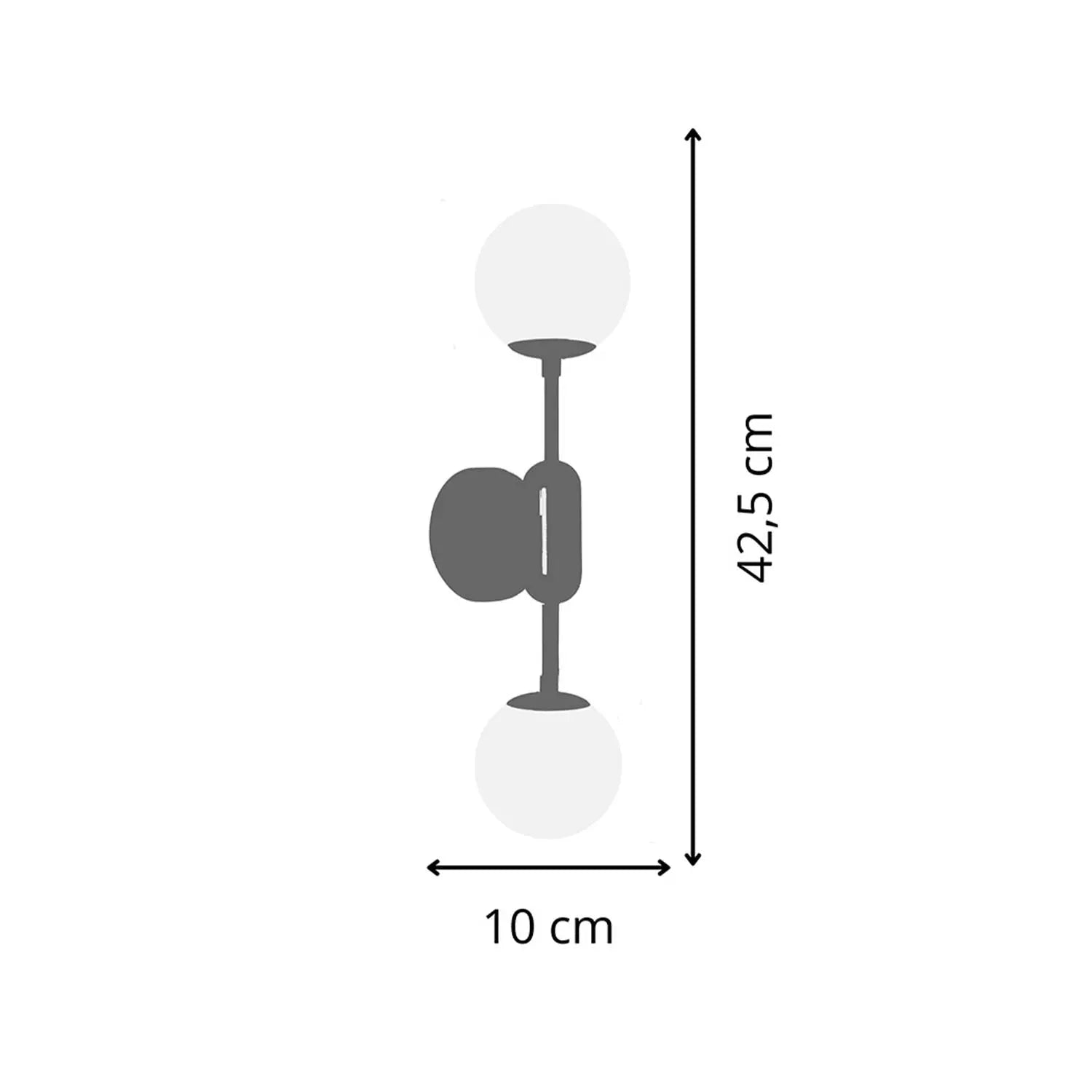 Arandela de Parede Bloomsbury Dourado 43 cm