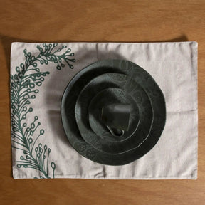 Jogo de 6 Pratos Fundos Orgânico Florear - Verde