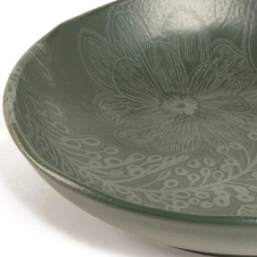 Jogo de 6 Pratos Fundos Orgânico Florear - Verde