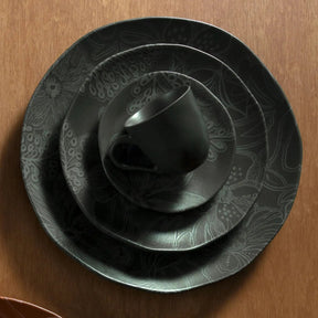 Jogo de 6 Pratos Fundos Orgânico Florear - Verde