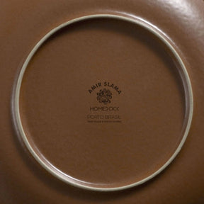 Jogo de 6 Pratos Rasos Orgânico Florear - Terracota