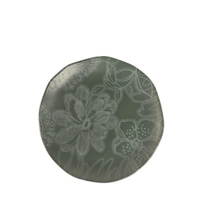 Jogo de 6 Pratos de Sobremesa Orgânico Florear - Verde