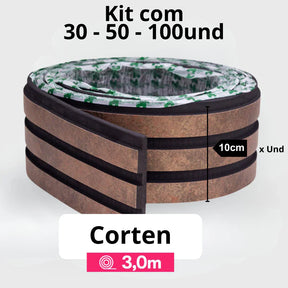 Kit Painel Ripado Autocolante 3M Laminado