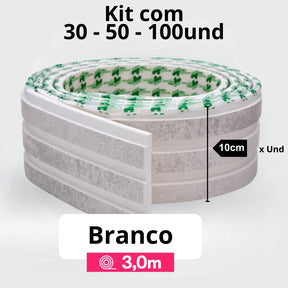 Kit Painel Ripado Autocolante 3M Laminado