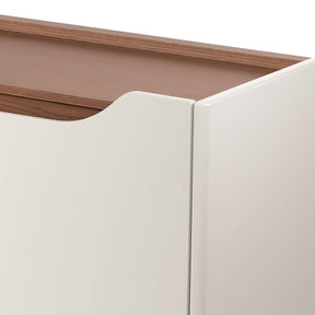 Buffet 4 Portas 2 Prateleiras Pulse 180 cm - Canella c/ Off White Fosco