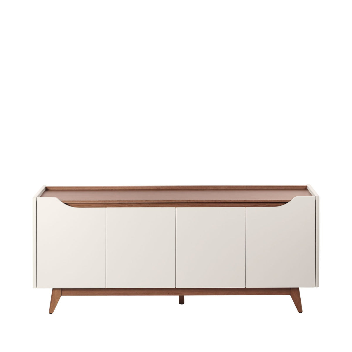 Buffet 4 Portas 2 Prateleiras Pulse 180 cm - Canella c/ Off White Fosco