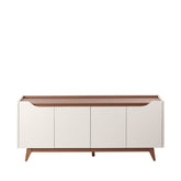 Buffet 4 Portas 2 Prateleiras Pulse 180 cm - Canella c/ Off White Fosco