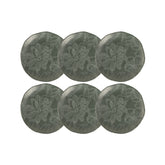 Jogo de 6 Pratos de Sobremesa Orgânico Florear - Verde