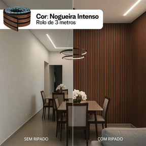 Kit Painel Ripado Autocolante 3M Laminado