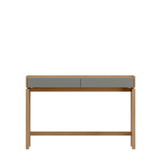 Aparador 2 Gavetas Amsterdã 120 cm - Natural c/ Verde